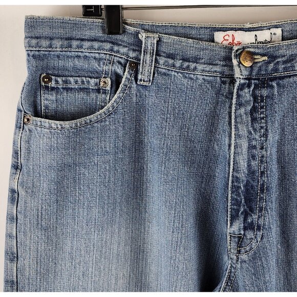 ECKO Unlimited Jeans Mens 36x30 Baggy Fit Wide Leg Y2K Vintage Blue - Picture 3 of 9